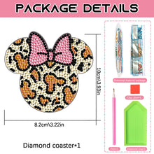 Load image into Gallery viewer, DIY Diamond Painting Coasters Kit Anti Slip Coasters Cartoon Mickey Cup Coasters