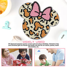 Load image into Gallery viewer, DIY Diamond Painting Coasters Kit Anti Slip Coasters Cartoon Mickey Cup Coasters