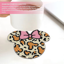 Load image into Gallery viewer, DIY Diamond Painting Coasters Kit Anti Slip Coasters Cartoon Mickey Cup Coasters