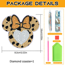 Load image into Gallery viewer, DIY Diamond Painting Coasters Kit Anti Slip Coasters Cartoon Mickey Cup Coasters