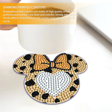 Load image into Gallery viewer, DIY Diamond Painting Coasters Kit Anti Slip Coasters Cartoon Mickey Cup Coasters