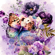 Load image into Gallery viewer, Diamond Painting - Full Round - Butterfly (30*30CM)