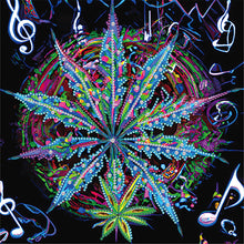 Load image into Gallery viewer, Diamond Painting - Partial Special Shaped - marijuana leaf (30*30CM)