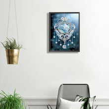 Load image into Gallery viewer, Diamond Painting - Partial Special Shaped - blue water drop pendant (30*40CM)