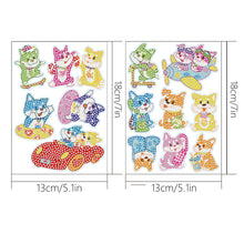 Load image into Gallery viewer, 2pcs Gem Sticker Diamond Art 5D Arts Crafts DIY for Kids Beginner (BT242)