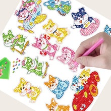 Load image into Gallery viewer, 2pcs Gem Sticker Diamond Art 5D Arts Crafts DIY for Kids Beginner (BT242)