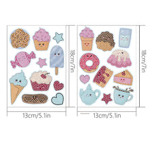Load image into Gallery viewer, 2pcs Gem Sticker Diamond Art 5D Arts Crafts DIY for Kids Beginner (BT244)