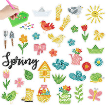 Load image into Gallery viewer, 2pcs Gem Sticker Diamond Art 5D Arts Crafts DIY for Kids Beginner (BT255)