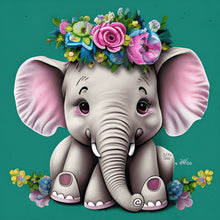 Load image into Gallery viewer, Diamond Painting - Full Round - elephant (30*30CM)