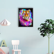 Load image into Gallery viewer, Diamond Painting - Full Round - colorful tiger (30*40CM)