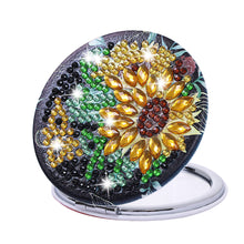 Load image into Gallery viewer, DIY Diamond Painting Makeup Mirror Paint by Number Kits Sunflower (039)