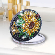 Load image into Gallery viewer, DIY Diamond Painting Makeup Mirror Paint by Number Kits Sunflower (039)