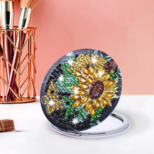 Load image into Gallery viewer, DIY Diamond Painting Makeup Mirror Paint by Number Kits Sunflower (039)
