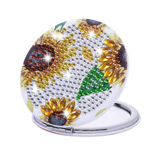 Load image into Gallery viewer, DIY Diamond Painting Makeup Mirror Paint by Number Kits Sunflower (040)