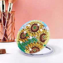 Load image into Gallery viewer, DIY Diamond Painting Makeup Mirror Paint by Number Kits Sunflower (041)