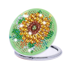 Load image into Gallery viewer, DIY Diamond Painting Makeup Mirror Paint by Number Kits Sunflower (043)