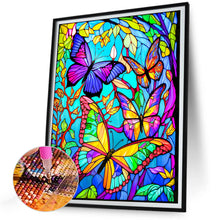 Load image into Gallery viewer, Diamond Painting - Full Round - butterfly glass painting (30*40CM)
