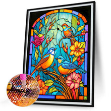 Load image into Gallery viewer, Diamond Painting - Full Round - flower and bird glass painting (30*40CM)