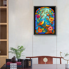 Load image into Gallery viewer, Diamond Painting - Full Round - flower and bird glass painting (30*40CM)