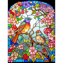 Load image into Gallery viewer, Diamond Painting - Full Round - flower and bird glass painting (30*40CM)
