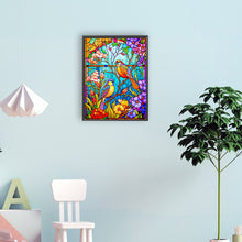 Load image into Gallery viewer, Diamond Painting - Full Round - flower and bird glass painting (30*40CM)
