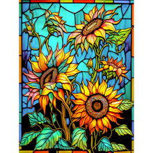 Load image into Gallery viewer, Diamond Painting - Full Round - sunflower glass painting (30*40CM)