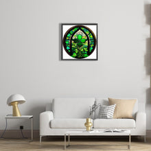 Load image into Gallery viewer, Diamond Painting - Full Round - round glass art four leaf clover (35*35CM)