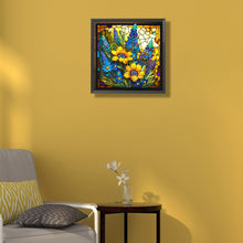 Load image into Gallery viewer, Diamond Painting - Full Round - Stained Glass Sunflowers (35*35CM)