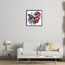 Load image into Gallery viewer, Diamond Painting - Partial Special Shaped - Independence Day Butterflies (30*30CM)