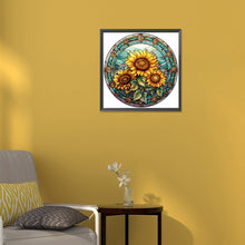 Load image into Gallery viewer, Diamond Painting - Full Round - flower glass painting (30*30CM)
