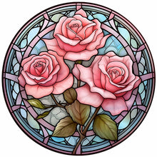 Load image into Gallery viewer, Diamond Painting - Full Round - flower glass painting (30*30CM)
