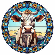 Load image into Gallery viewer, Diamond Painting - Full Round - animal cow glass painting (30*30CM)