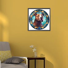 Load image into Gallery viewer, Diamond Painting - Full Round - Animal Pitbull Glass Painting (30*30CM)