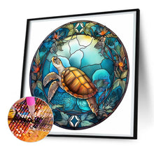 Load image into Gallery viewer, Diamond Painting - Full Round - animal sea turtle glass painting (30*30CM)