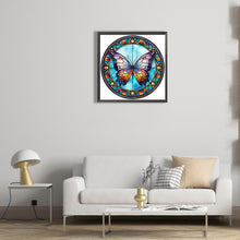 Load image into Gallery viewer, Diamond Painting - Full Round - butterfly glass painting (30*30CM)