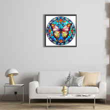 Load image into Gallery viewer, Diamond Painting - Full Round - butterfly glass painting (30*30CM)