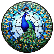 Load image into Gallery viewer, Diamond Painting - Full Round - animal peacock glass painting (30*30CM)