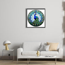 Load image into Gallery viewer, Diamond Painting - Full Round - animal peacock glass painting (30*30CM)