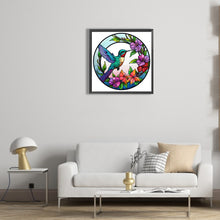Load image into Gallery viewer, Diamond Painting - Full Round - animal hummingbird glass painting (30*30CM)