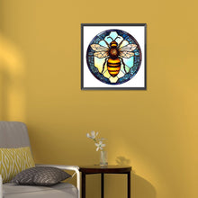 Load image into Gallery viewer, Diamond Painting - Full Round - animal bee glass painting (30*30CM)