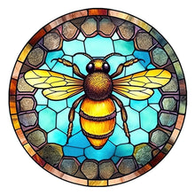Load image into Gallery viewer, Diamond Painting - Full Round - animal bee glass painting (30*30CM)