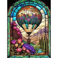Load image into Gallery viewer, Diamond Painting - Full Round - hot air balloon glass painting (40*50CM)