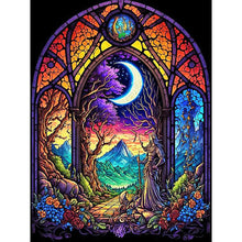 Load image into Gallery viewer, Diamond Painting - Full Round - moonlight glass painting at night (40*50CM)