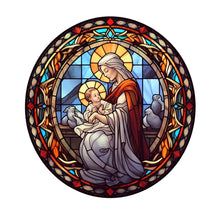 Load image into Gallery viewer, Diamond Painting - Full Round - Jesus and the Virgin glass painting (30*30CM)