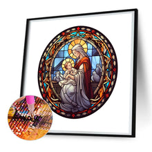 Load image into Gallery viewer, Diamond Painting - Full Round - Jesus and the Virgin glass painting (30*30CM)