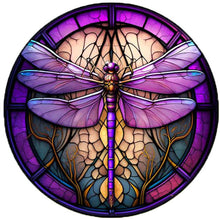 Load image into Gallery viewer, Diamond Painting - Full Square - Glass Art - Dragonfly (40*40CM)