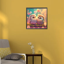 Load image into Gallery viewer, Diamond Painting - Full Round - love owl (30*30CM)