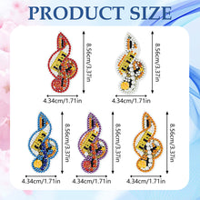 Load image into Gallery viewer, 5pcs Diamond Art Key Rings Art Craft 5D Double Sided DIY Hanging Ornaments Gifts