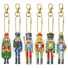 Load image into Gallery viewer, 6pcs Diamond Art Key Rings Hanging Ornaments 5D Cartoon DIY Gifts (YS170)