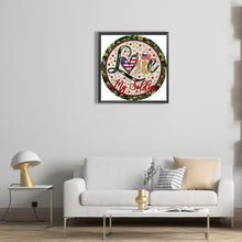 Load image into Gallery viewer, Diamond Painting - Partial Special Shaped - medal independence day (30*30CM)